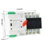 GAEYAELE W2R Mini ATS 4P Automatic Transfer Switch Controller Electrical Type ATS Max 100A 4POLE (W2R-4P 100A)