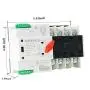 GAEYAELE W2R Mini ATS 4P Automatic Transfer Switch Controller Electrical Type ATS Max 100A 4POLE (W2R-4P 100A)