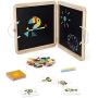 Janod - Magnetic Animal Case - Educational Early-Learning Toy - 2 Boards, 60 Magnets & 20 Models - 2 Sticks of Chalk Included - Motor Skills & Creativity - 3 Years + J02585