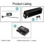 Jieoto Ebike Battery 36V/48V 10AH 12.5AH Electric Bicycle Rechargeable Lithium Ion Batteries with Charger and BMS Protection Board, for Electric Bike 250W-500W Motor