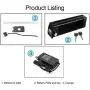 Jieoto Ebike Battery 36V/48V 10AH 12.5AH Electric Bicycle Rechargeable Lithium Ion Batteries with Charger and BMS Protection Board, for Electric Bike 250W-500W Motor