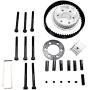 vanpro DIY Electric Skateboard 83MM 90MM 97MM PU Wheel Pulleys Kit Set