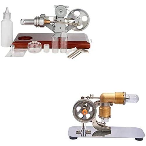 Sunnytech Hot Air Stirling Engine Mini Hot Air Motor Model Educational Kits FD01-HA001