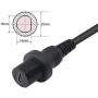 CERRXIAN 30cm Right Angle Gold Plated USB Type C 3.1 Mount Extension Dash Flush Cable for Car, Boat, Motorcycle, Truck Dashboard(R-USBC3.1)