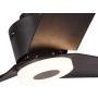Indoor Ceiling Fan Light Fixtures - FINXIN Black Remote LED 52 Ceiling Fans For Bedroom,Living Room,Dining Room Including Motor,3-Blades,Remote Switch (Black)