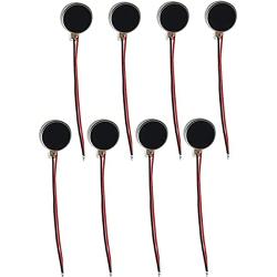 10mmx2.7mm Mini Tiny Vibration Motors 1.5V 3V Flat Coin Button-Type Micro DC Vibrating Motor for Mobile Phone Cell Phone Tablet Pager -（8PCS）