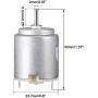 uxcell Micro Motor DC 6V 21000-22000RPM High Speed Motor for DIY RC Cars Remote Control