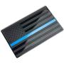 13FA Thin Blue Line | Aluminum Alloy Flag Decal Sticker | 5.0” x 3.0” inches Waterproof Decals for Truck, Window and Motorcycle - Large