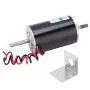 High‑Speed DC Motor, 80W 24V CW/CCW Permanent Magnet DC Motor Double Output Shaft Speed Regulation Motor(with Bracket)