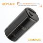 Condensateur de démarrage de moteur Canamax 233-280 mF 110-125 VAC ±20% - Remplacement pour toute marque avec la même capacitance et tension. Condensateur de démarrage de moteur Canamax 233-280 mF 110-125 VAC ±20% - Remplacement pour toute marque avec la même capacitance et tension.