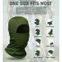 Doerix Balaclava Face Mask for Men Women Sun Hood Tactical Lightweight Ski Motorcycle Running Riding
