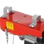 Partsam 1100 lbs Lift Electric Hoist Crane Remote Control Power System, Zinc-Plated Steel Wire Overhead Crane Garage Ceiling Pulley Winch w/Premium Straps (w/Emergency Stop Switch)