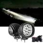 Auxbeam 4In 90W Round Led Offroad Lights, 2PCS 9000LM Led Light Pod Super Bright Round Driving Light with Wiring Harness Kit Spot White Beam for Truck Pickup SUV ATV UTV 4x4 Jeep Wrangler Motorcycle