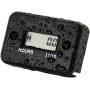 Nine-Rong Digital LCD Inductive Hour Meter Hourmeter Waterproof for Marine Boat SnowBlower Inverter Generator Motorcycle ATV Lawn Mower and Small Gas Engine(Black)