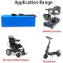 Wnicek Electric Bike Battery 36V 7.8Ah 10S3P Electric Scooter Battery for Scooter Go-Kart Mountain Bike Electric Motorcycles Tricycles with Charger and T-Plug for 200W~500W Motor