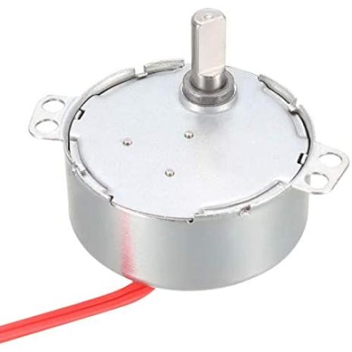 uxcell Synchronous Gear Motor AC 24V 60-70RPM 50-60Hz Electric Motor CCW/CW 4W for Electric Fan