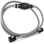 Five Oceans FO4282 Marine Boat Fuel Line, Mercury Outboard Fuel Line with Primer Bulb, 3/8 Inch Hose x 6 Ft, 2 Quick Connectors, , Reinforced EPA/CARB, Compatible Ethanol Blended Fuel