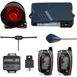 BANVIE 2 Way Car Alarm System with Remote Engine Start Starter