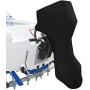 Seamander Outboard Motor Cover ,Full Motor Outboard Cover, Engines Cover Waterproof Boat Cover (Black(600D), Fits for 15-20 HP)
