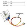 CenryKay DC 12V 28BYJ-48 Valve Stepper Motor 4 Phase Geared Stepper Motor（6PCS）