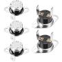 uxcell KSD301 Thermostat 80°C/176°F Normally Open N.O Adjust Snap Disc Temperature Switch for Microwave,Oven,Coffee Maker 5pcs