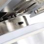 Indoor Ceiling Fan Light Fixtures - FINXIN Remote LED 52 Brushed Nickel Ceiling Fans For Bedroom,Living Room,Dining Room Including Motor,Remote Switch (52