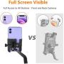 UBeesize Motorcycle Rearview Mirror Phone Mount, Cell Phone Holder for Motor Full Aluminum Alloy Universal Smartphone Holder Mount【Φ10mm】 for iPhone, Galaxy, Google Holds Phones Width Up to 3.7”