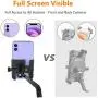 UBeesize Motorcycle Rearview Mirror Phone Mount, Cell Phone Holder for Motor Full Aluminum Alloy Universal Smartphone Holder Mount【Φ10mm】 for iPhone, Galaxy, Google Holds Phones Width Up to 3.7”