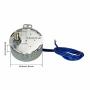 Synchronous Motor Synchron Electric Motor TYC-50 AC100~127V 50/60Hz Turntable Motor CW/CCW 4W with 7mm Shaft Dia for DIY, Cup Turner (5-6 RPM)