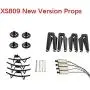 Parts & Accessories RC Drone Parts VISUO XS809W XS809HW XS809 XS809S /XS809 Series RC Quadcopter Spare Spindle Geared Motor Engine Propeller ect. - (Color: Set 1)