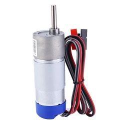 Encoder Motor, 12V DC Brushed Hall Effect Encoder Motor All Steel Spur Gearmotor 100rpm Fits for Tetrixrobotics Pitsco Robot Parts