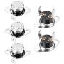uxcell KSD301 Thermostat 145°C/293°F 10A Normally Closed N.C Adjust Snap Disc Temperature Switch for Microwave,Oven,Coffee Maker 5pcs