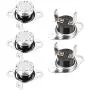 uxcell KSD301 Thermostat 145°C/293°F 10A Normally Closed N.C Adjust Snap Disc Temperature Switch for Microwave,Oven,Coffee Maker 5pcs