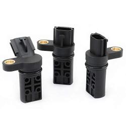 A/V 3Pcs Camshaft Position Sensor - Fits 3.5L, 4.0L V6 Nissan Altima, Murano, Maxima, 350Z, Quest, Pathfinder, Infiniti FX35, G35, QX45, M35 - Replaces 23731-AL61A, 237316J90B, 23731-AL61C, BLACK
