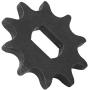 Alomejor 2Pcs 10 Teeth Motor Gear Sprocket 420 Model Steel Motor Chain Sprocket with 12x17mm Inner Hole for Electric Scooter