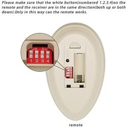 BAYICON 35T Ceiling Fan Remote Control Replacement for Harbor Breeze Allen Roth Kichler Hampton Bay FAN-35T FAN53T Fan-HD5 L3HFAN35T FAN35T1 2AAZPFAN35TI, FAN-11，3-Speed, Light Dimmer, Learn Key