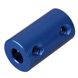 BQLZR Blue 6mm to 6mm Aluminum Shaft Coupling Rigid Coupling Coupler Motor Connector with Spanner Pack of 2