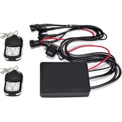 Kingshowstar 4 Pin RGB LED Controller 4-Way Motorcycle LED Replacement Remote Control for LED Motorcycle Underglow Neon Strip Light Bar