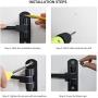 Motorcycle Helmet Rack Set of 3 Helmet Holder Wall Mount Include 180° Rotation Motorcycle Helmet Holder with 2 Hooks and Helmet Hooks Wall Mount for Jackets Caps Motorcycle Helmet Accessories