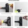 Motorcycle Helmet Rack Set of 3 Helmet Holder Wall Mount Include 180° Rotation Motorcycle Helmet Holder with 2 Hooks and Helmet Hooks Wall Mount for Jackets Caps Motorcycle Helmet Accessories