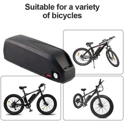Jieoto Electric Bicycle Battery 48V 8AH E-Bike Battery with 2A Charger and BMS Protection Board for 350W/200W Electric Lithium Bike Battery Motors