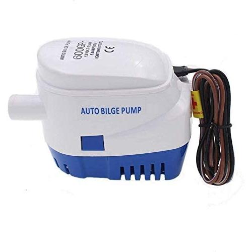 Sanuke Automatic Bilge Pump 12V 1100GPH Submersible Bilge Water Pump with Float Switch Auto Electric Motor Boat Accessories