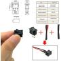 EUDAX 18 Set DC Motors Kit,Mini Electric 1.5-3V 24000RPM Hobby Motor with AA Battery Holder for STEM DIY Toy