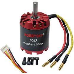 Hobbysky 5065 270KV Brushless Outrunner Motor Belt Drive Motor Sensored & Sensorless Motor for DIY Electric Skateboard Electric Bike Mini Scooter Surfboard