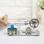 Garosa Stirling Engine Model, Stainless Steel Heat Steam Engine Physical Power Generation Experimental Tool Gift for Home School Kids Education