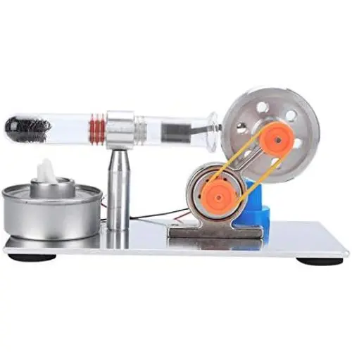 Modèle de Moteur Sterling à Cylindre Unique, Modèle de Générateur de Moteur Sterling, Outil d’Enseignement de Laboratoire de Physique, Jouet Éducatif Modèle de Moteur Sterling à Cylindre Unique, Modèle de Générateur de Moteur Sterling, Outil d’Enseignement de Laboratoire de Physique, Jouet Éducatif