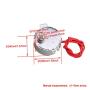 Mxfans AC24V 0.9-1.1rpm Speed Turnable Shaft Synchronous Motor 12KGF.cm Torque