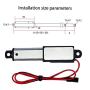 Eaarliyam DC 12V Linear Actuator 6000N Linear Actuator Max Lift Stroke Electric Motor for Medical Auto Car Maximum Push/Pull 600kg (30N 30mm)