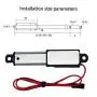 Eaarliyam DC 12V Linear Actuator 6000N Linear Actuator Max Lift Stroke Electric Motor for Medical Auto Car Maximum Push/Pull 600kg (30N 30mm)