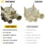 PartsBroz WP3363394 3363394 Water Pump Replacement Part - Compatible Crosley, Estate, Inglis, Kenmore, KitchenAid, Maytag, Roper, Speed Queen, Whirlpool Washing Machine - Replaces AP6008107, 21024